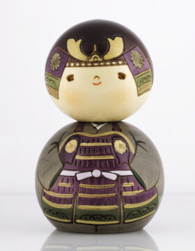 Kokeshi Kabuto-kun - Ragazzo con elmetto da Samurai