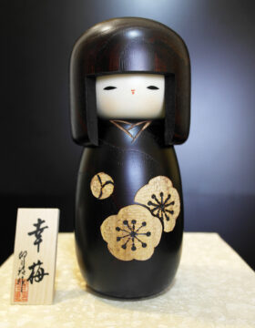 Bambola Kokeshi Kobai - Fiore di Pruno