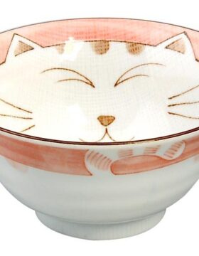 Ciotola con gatto - rosa