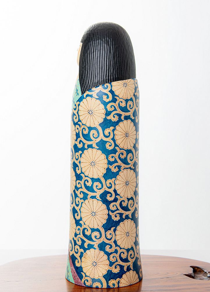 Esclusiva kokeshi “Seishin” - "Spirito" di Fumio Tomidokoro - Pezzo unico (48 cm) - immagine 3