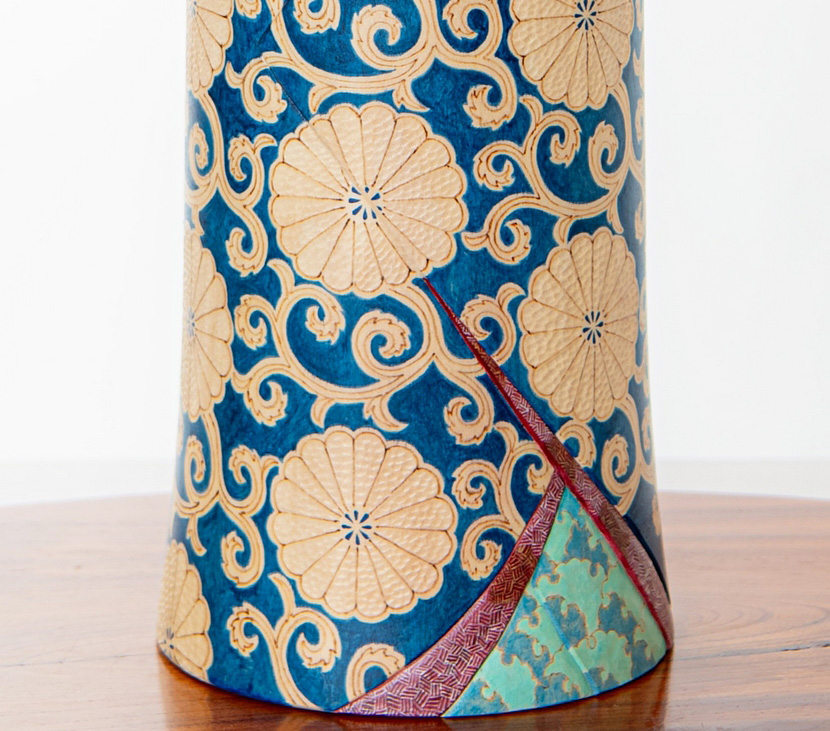 Esclusiva kokeshi “Seishin” - "Spirito" di Fumio Tomidokoro - Pezzo unico (48 cm) - immagine 13