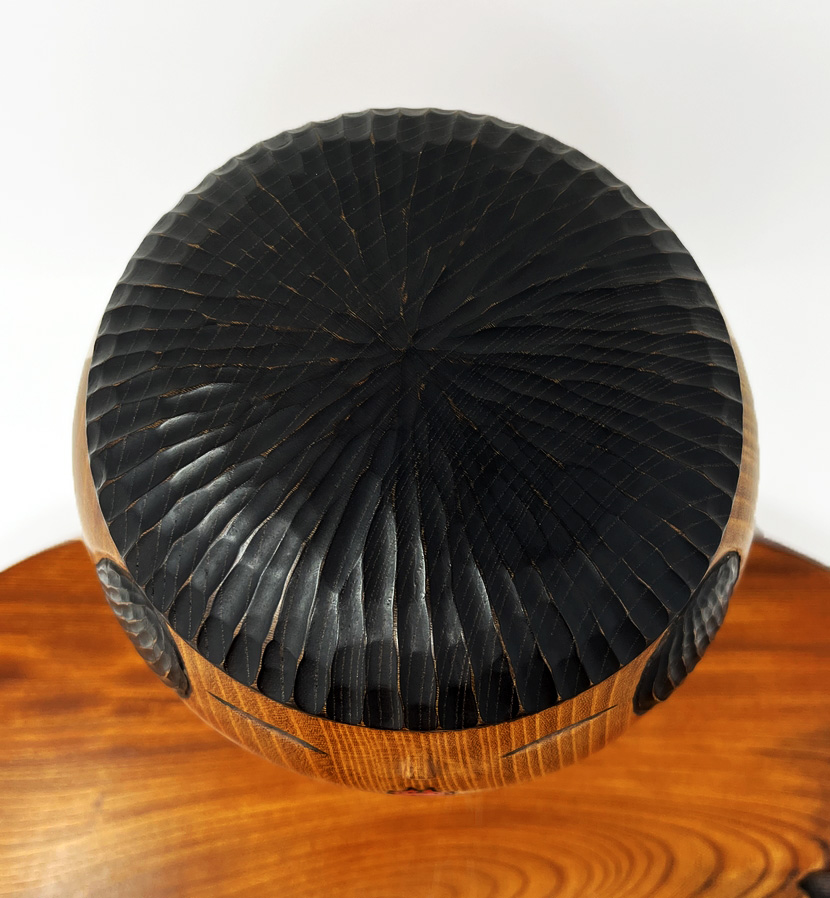 Esclusiva kokeshi vintage da collezione “Gaman” - "Pazienza" di Tatsuo Kato - immagine 10