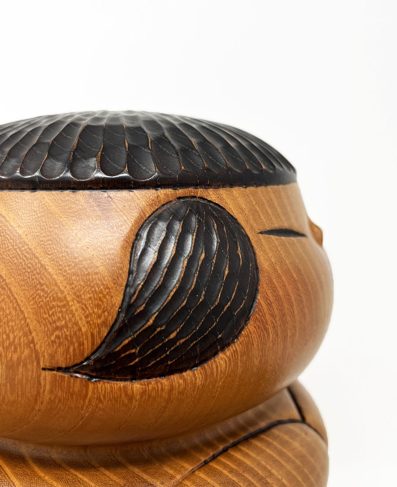 Esclusiva kokeshi vintage da collezione “Gaman” - "Pazienza" di Tatsuo Kato - immagine 11