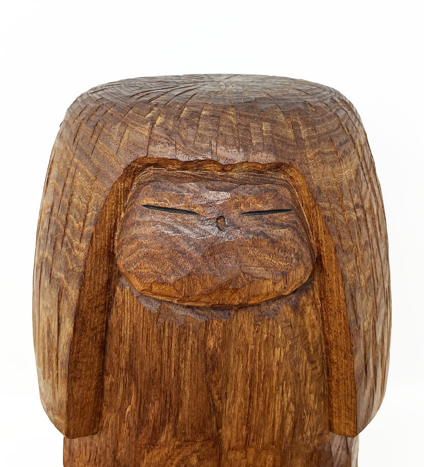 Rara e pregiata kokeshi vintage da collezione di Kuribayashi Issetsu (modello grande da 20 cm) - immagine 5