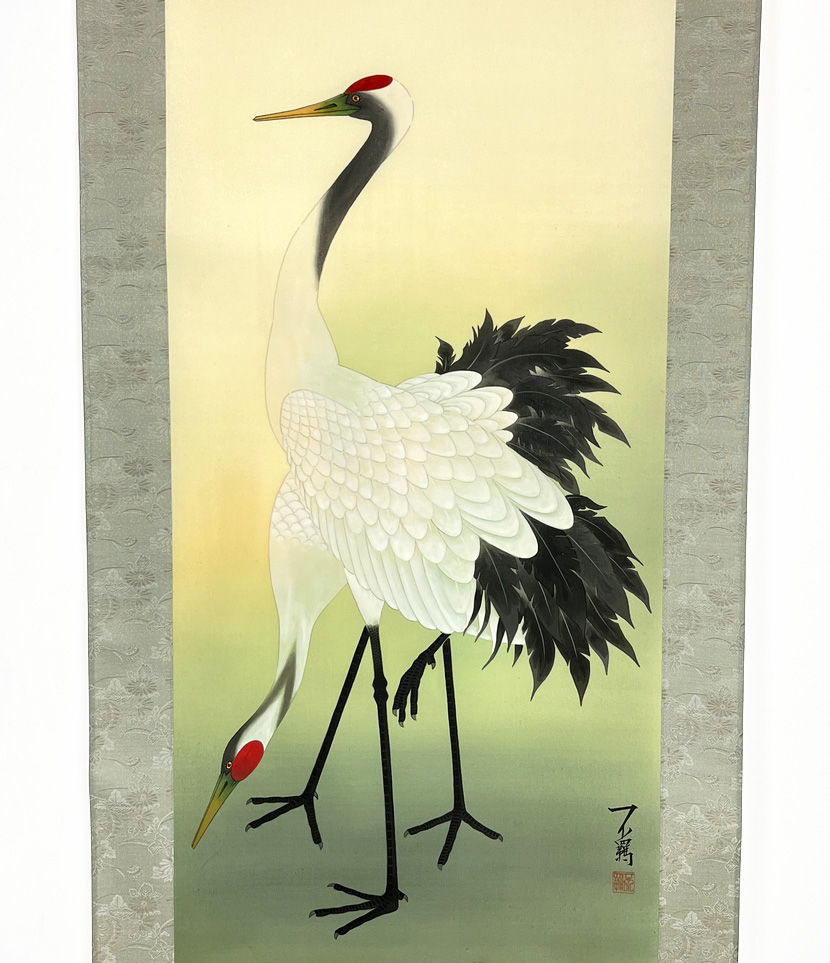 Kakemono "Coppia di gru" - immagine 2