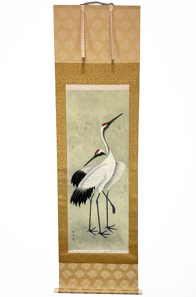 Kakemono "Coppia di gru"