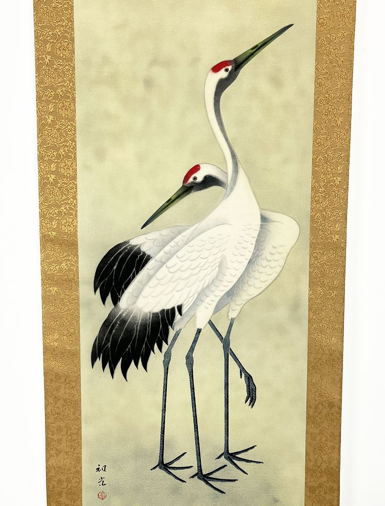 Kakemono "Coppia di gru" - immagine 2