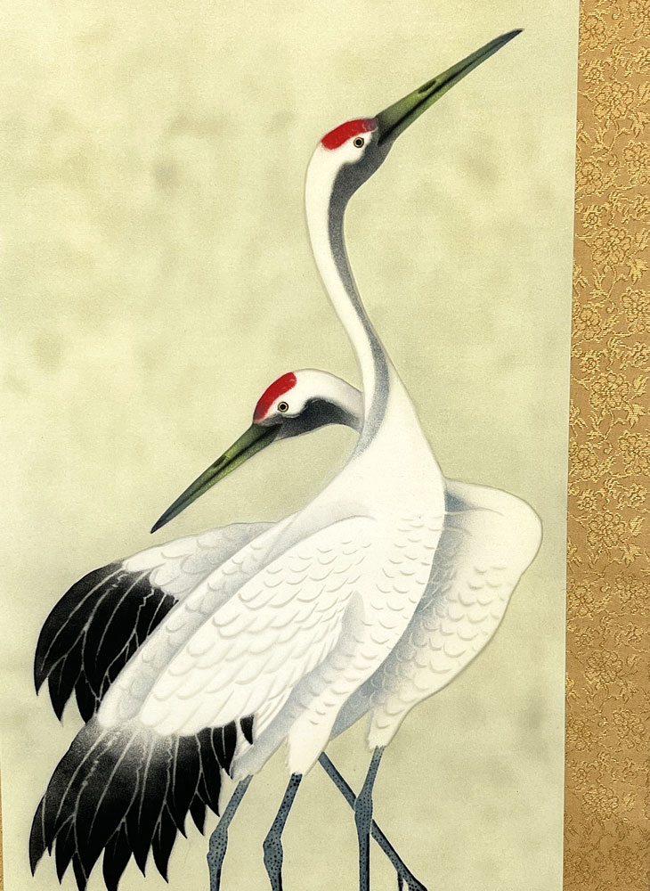 Kakemono "Coppia di gru" - immagine 4