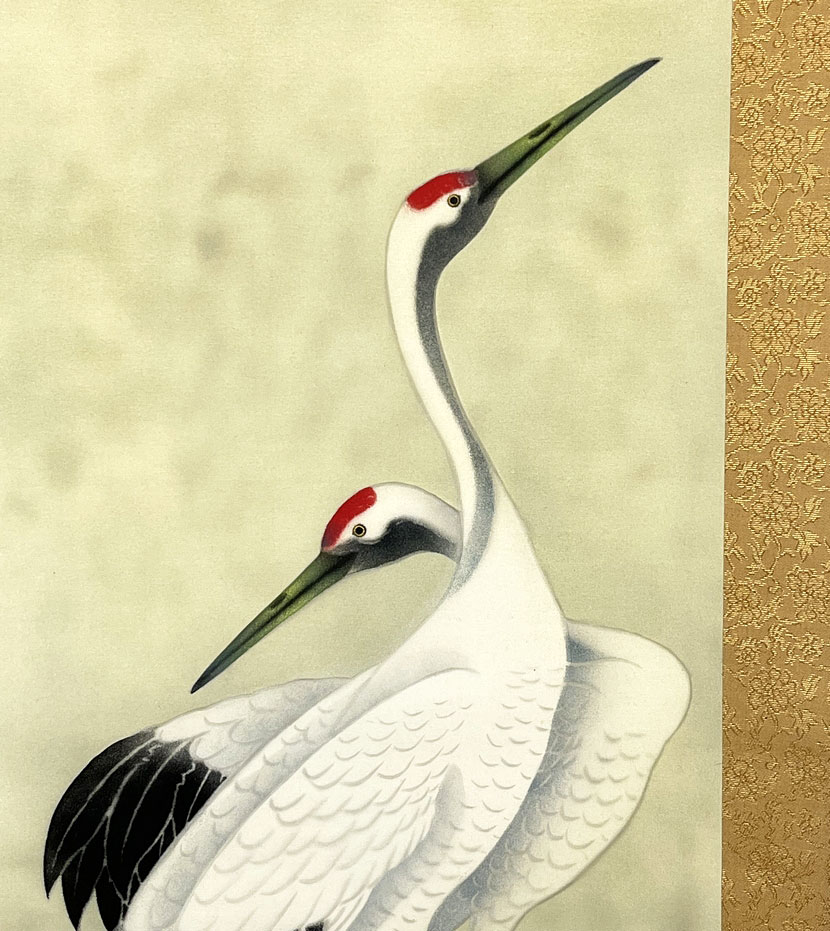 Kakemono "Coppia di gru" - immagine 3