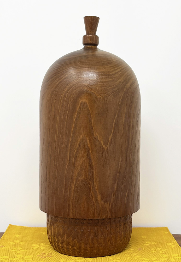 Raffinata kokeshi vintage da collezione "Dōjo" – "Giovane ragazza" di Shido Shozan (26,5 cm) - immagine 3