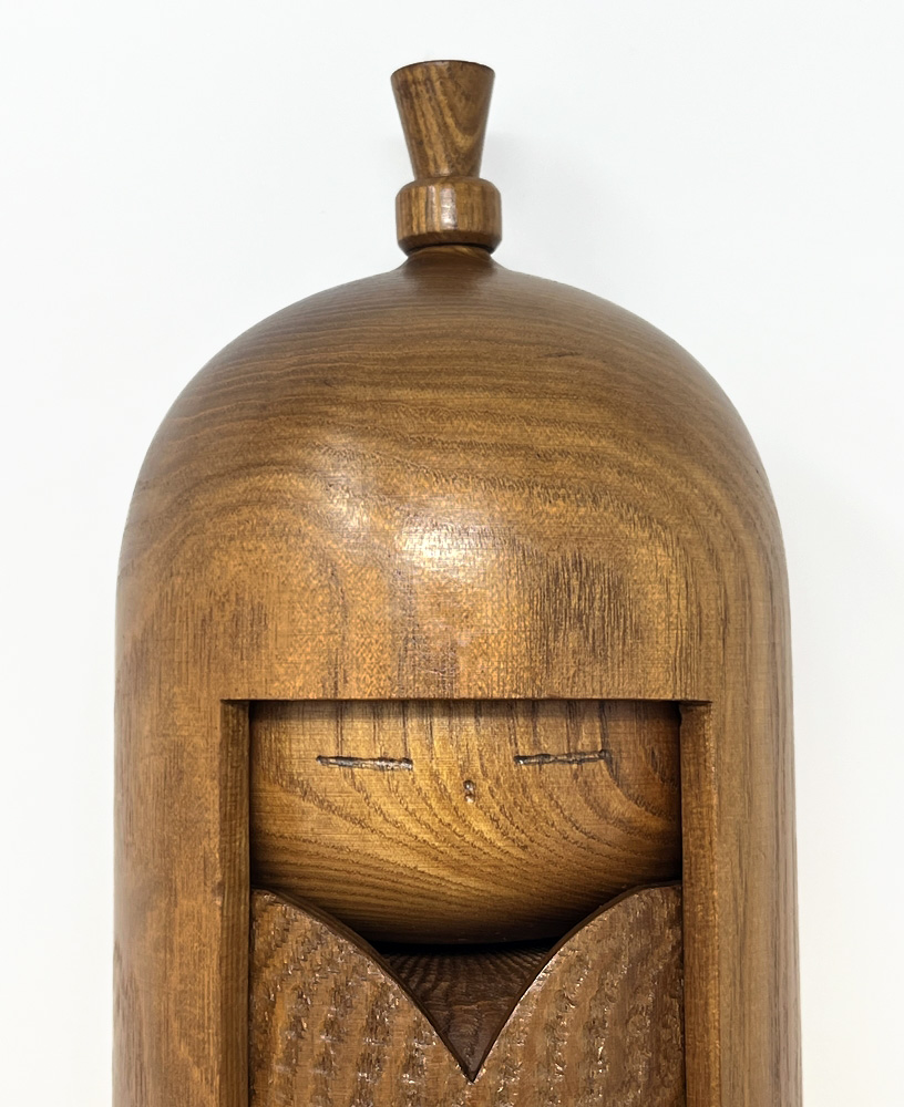 Raffinata kokeshi vintage da collezione "Dōjo" – "Giovane ragazza" di Shido Shozan (26,5 cm) - immagine 5