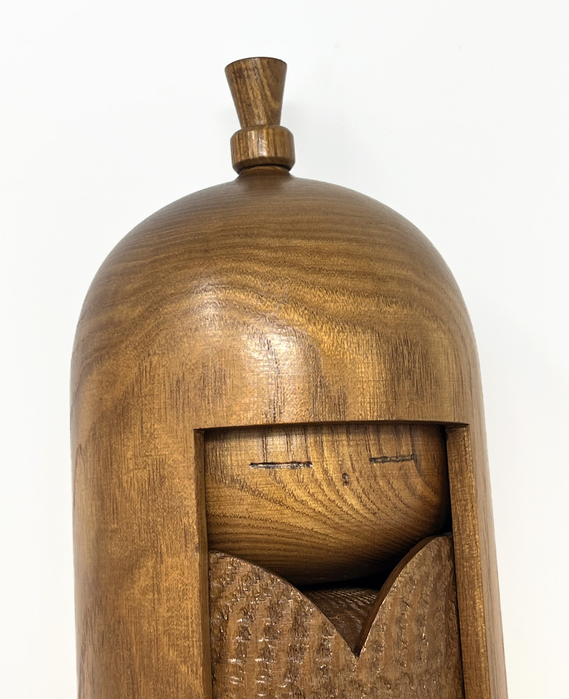 Raffinata kokeshi vintage da collezione "Dōjo" – "Giovane ragazza" di Shido Shozan (26,5 cm) - immagine 8