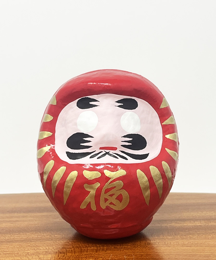 Daruma "Fuku" - "Buona Fortuna" rosso con packaging incluso - immagine 2
