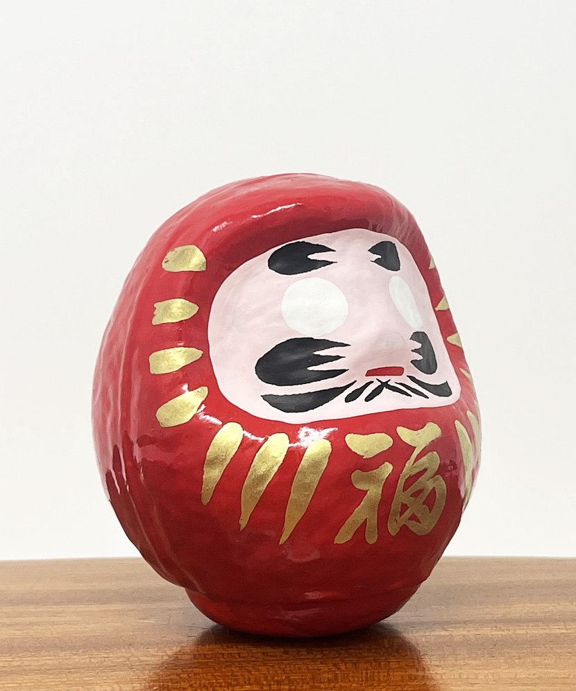 Daruma "Fuku" - "Buona Fortuna" rosso con packaging incluso - immagine 5