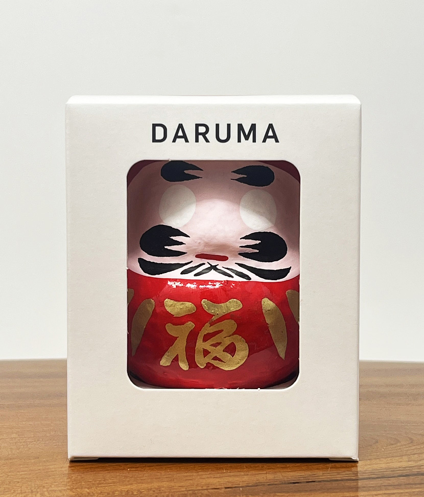 Daruma "Fuku" - "Buona Fortuna" rosso con packaging incluso - immagine 6
