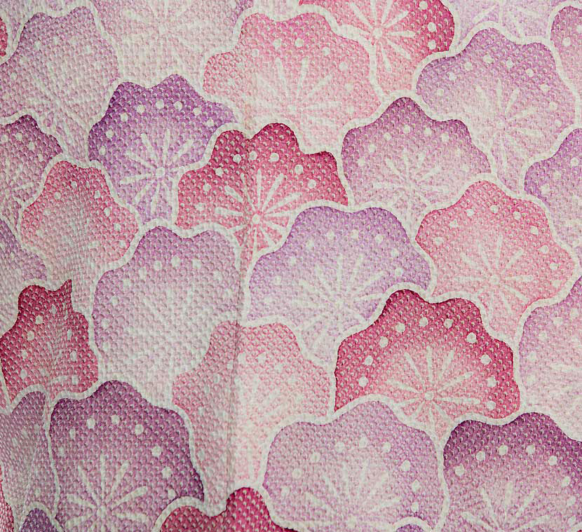 Haori Kimono con elegante motivo di fiori di pruno shibori - immagine 4