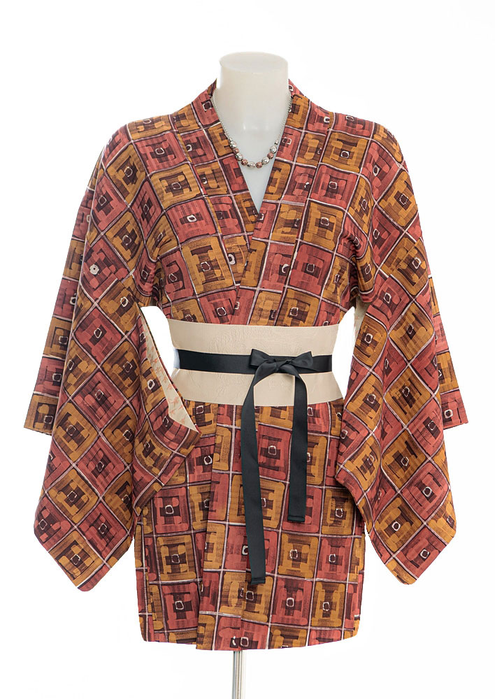 Haori Kimono con suggestivo motivo astratto - immagine 2