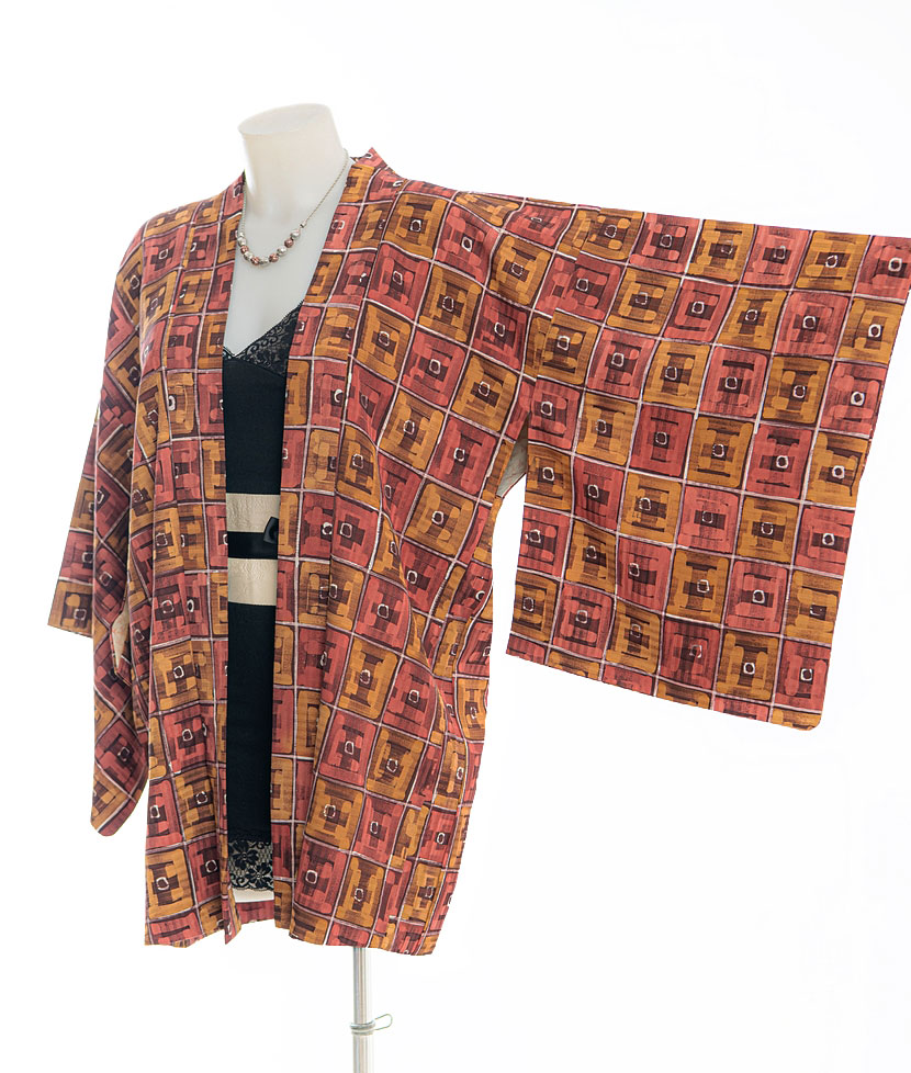 Haori Kimono con suggestivo motivo astratto - immagine 6