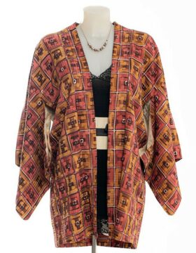 Haori Kimono con suggestivo motivo astratto