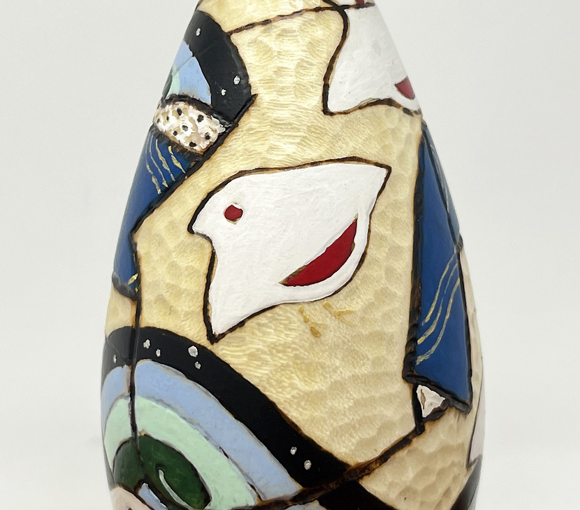 Esclusiva kokeshi "Suzuhime" - "Principessa della brezza di mare" di Oki Izumi - Pezzo unico - immagine 9