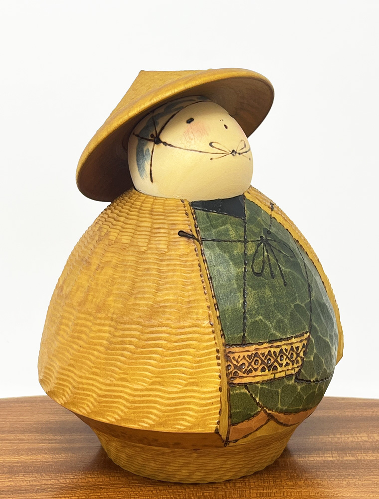Rara kokeshi vintage "Ikusanga" - "Oltre la montagna" di Sansaku Sekiguchi - immagine 6