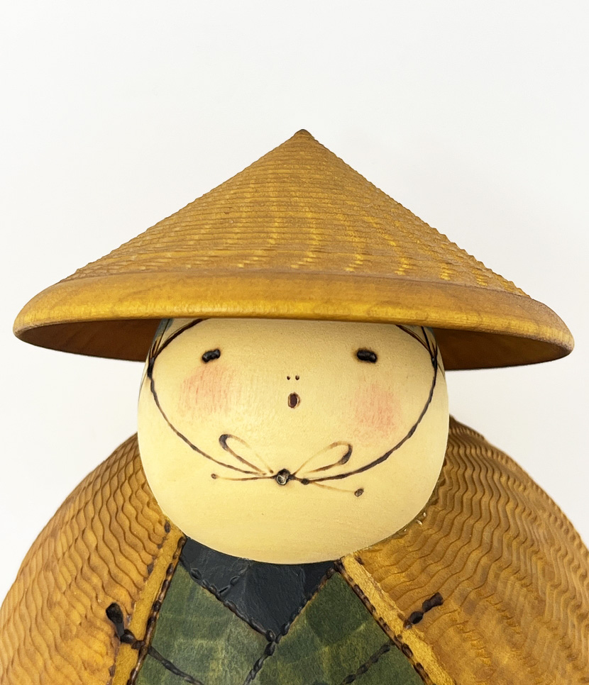 Rara kokeshi vintage "Ikusanga" - "Oltre la montagna" di Sansaku Sekiguchi - immagine 7