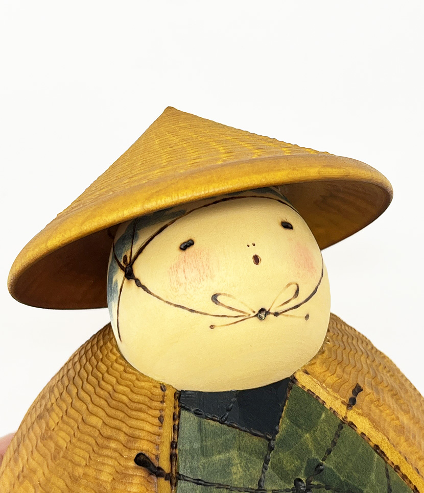 Rara kokeshi vintage "Ikusanga" - "Oltre la montagna" di Sansaku Sekiguchi - immagine 10