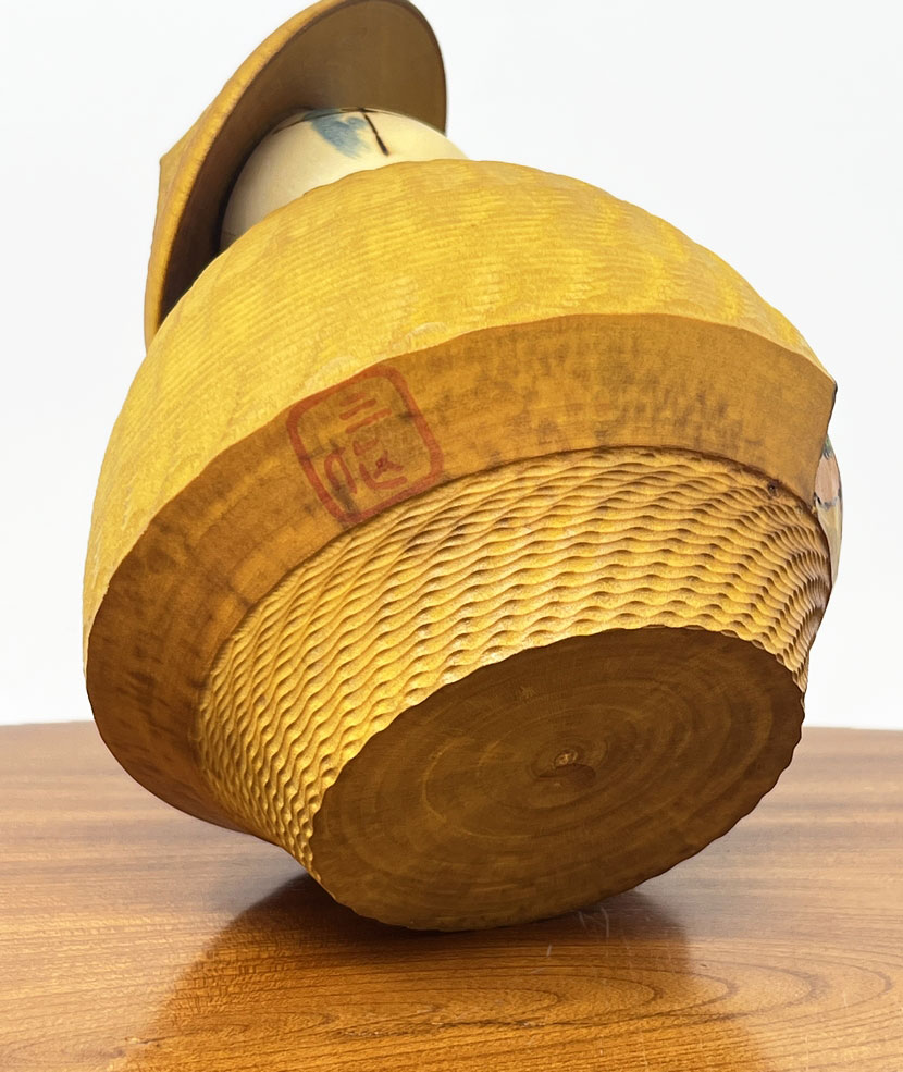 Rara kokeshi vintage "Ikusanga" - "Oltre la montagna" di Sansaku Sekiguchi - immagine 14
