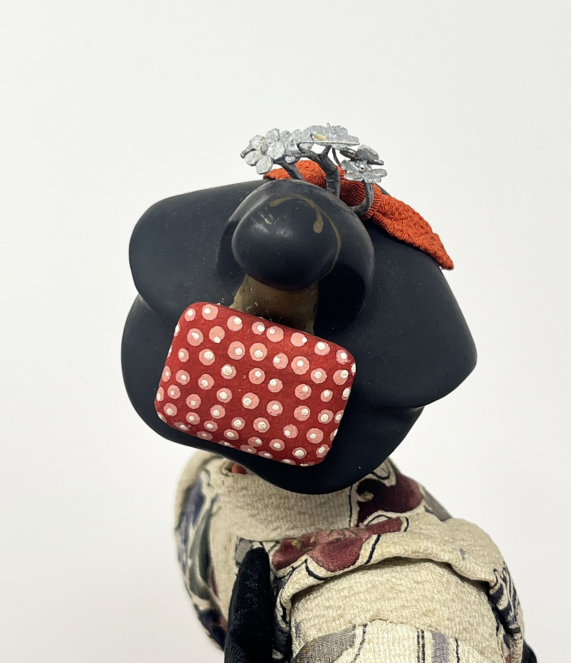 Straordinaria Bambola "Kamuro" - “Giovane Apprendista Oiran” di Okamoto Gyokusui con scatola di legno - immagine 8