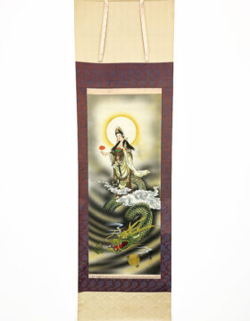 Raffinato Kakemono "Sacra Kannon della Nuvola del Drago"