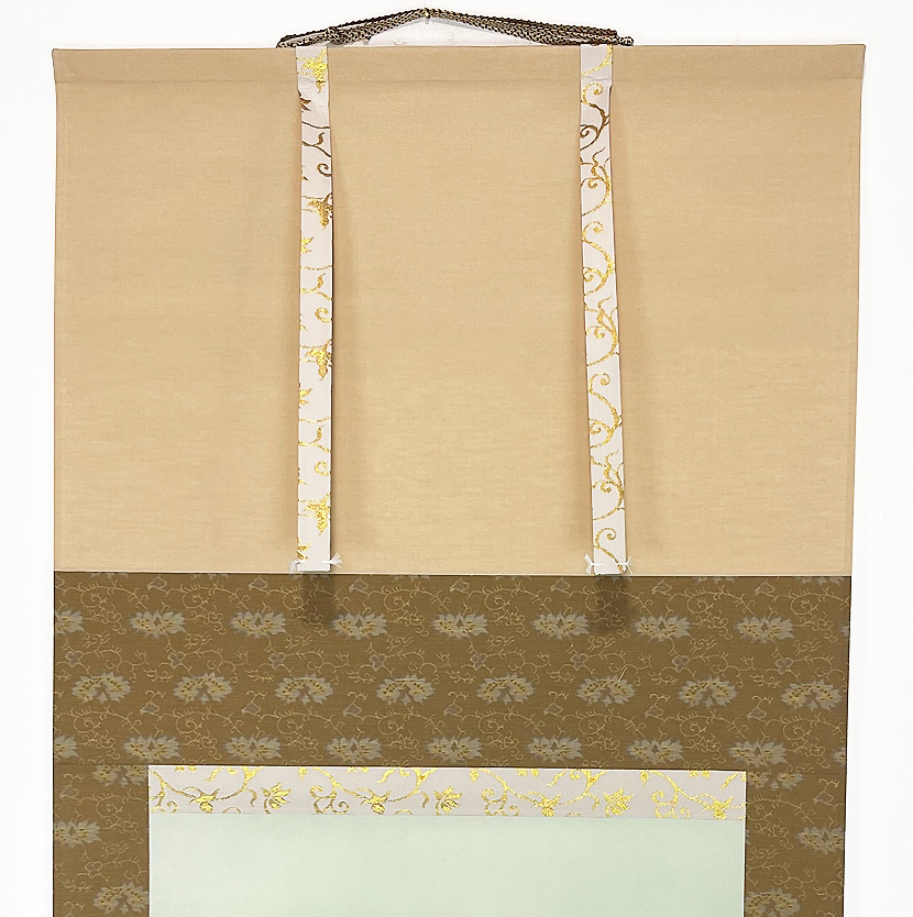 Suggestivo Kakemono "Uccellino tra le erbe autunnali" - immagine 3