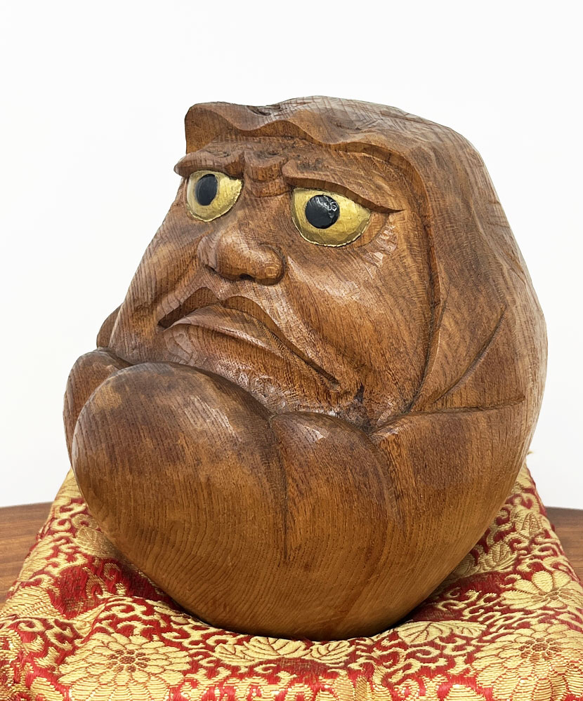 Raro e pregiato Daruma vintage di Iwasaki Ippo – Arte scultorea di Inami, con confezione originale in legno - immagine 2
