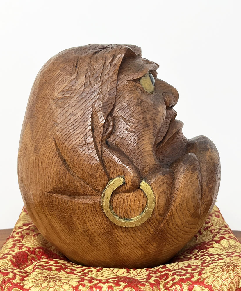 Raro e pregiato Daruma vintage di Iwasaki Ippo – Arte scultorea di Inami, con confezione originale in legno - immagine 5