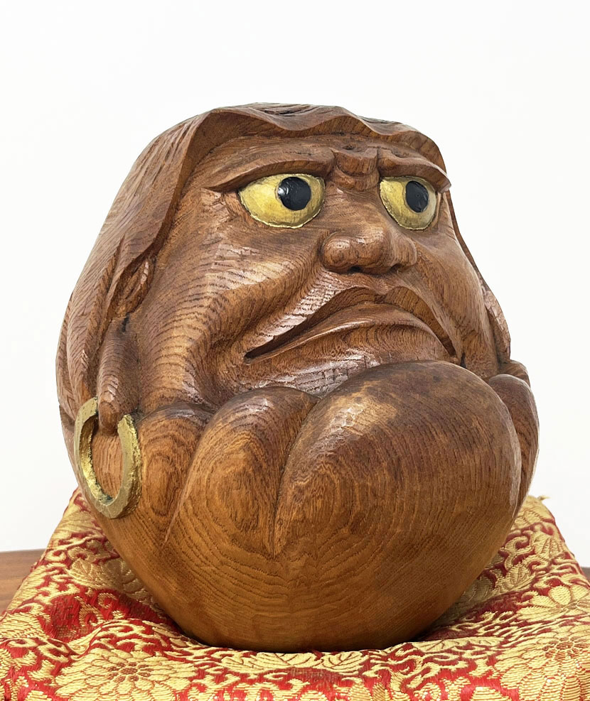 Raro e pregiato Daruma vintage di Iwasaki Ippo – Arte scultorea di Inami, con confezione originale in legno - immagine 6