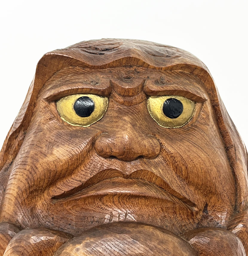 Raro e pregiato Daruma vintage di Iwasaki Ippo – Arte scultorea di Inami, con confezione originale in legno - immagine 7