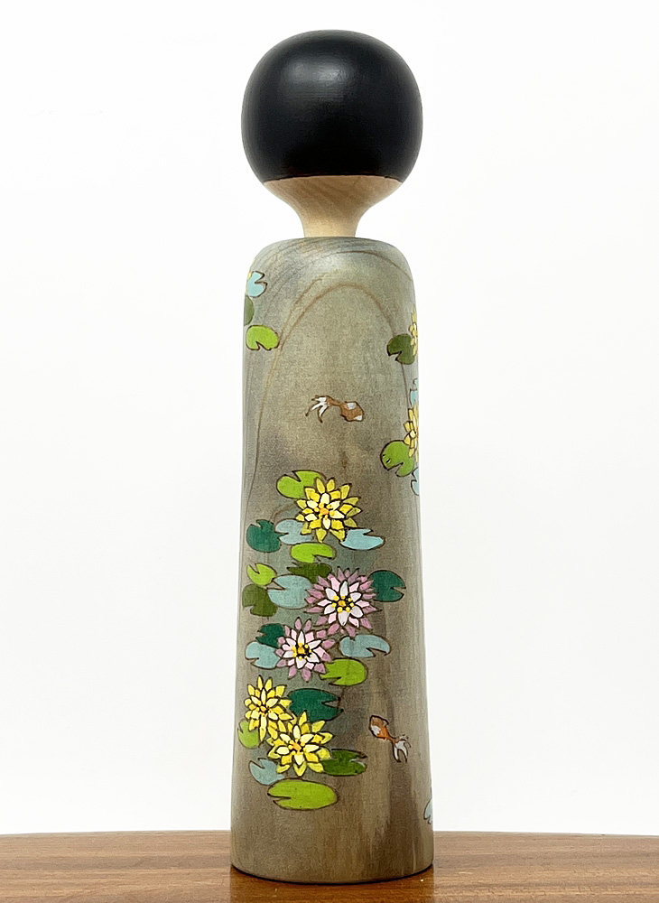 Esclusiva kokeshi "Natsu no Asa" - "Mattina d’Estate" di Fumio Tomidokoro - Pezzo unico - immagine 3