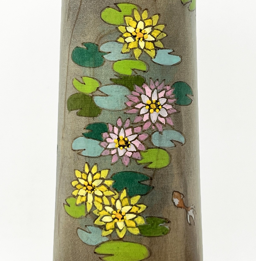 Esclusiva kokeshi "Natsu no Asa" - "Mattina d’Estate" di Fumio Tomidokoro - Pezzo unico - immagine 10