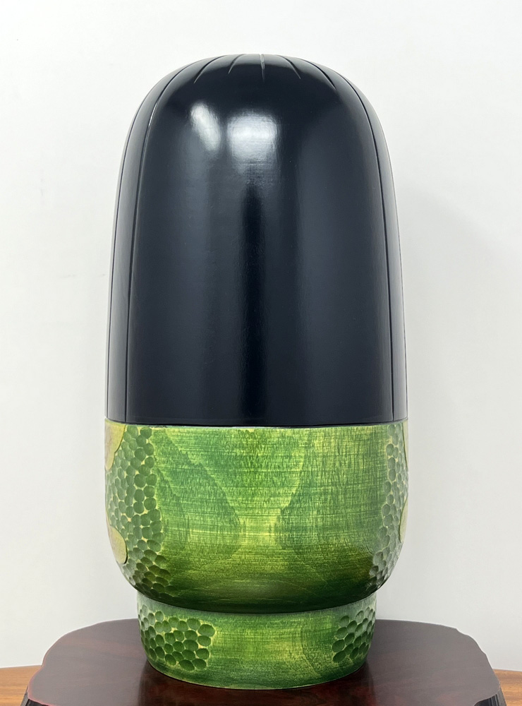 Pregiata kokeshi vintage da collezione “Ise” di Takashi Yoshida (27 cm) - immagine 3