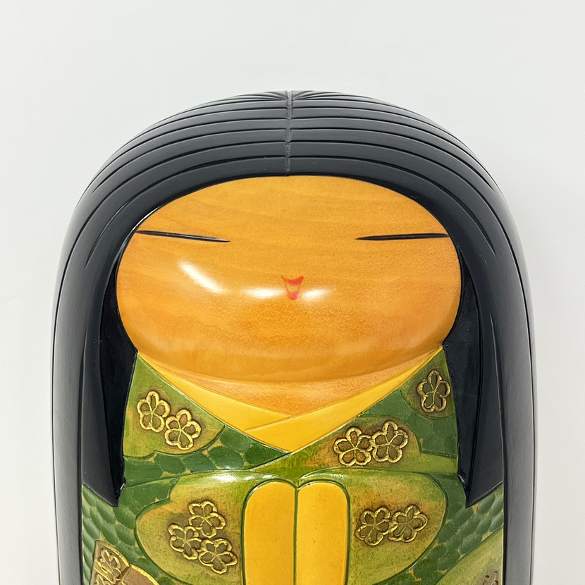 Pregiata kokeshi vintage da collezione “Ise” di Takashi Yoshida (27 cm) - immagine 6