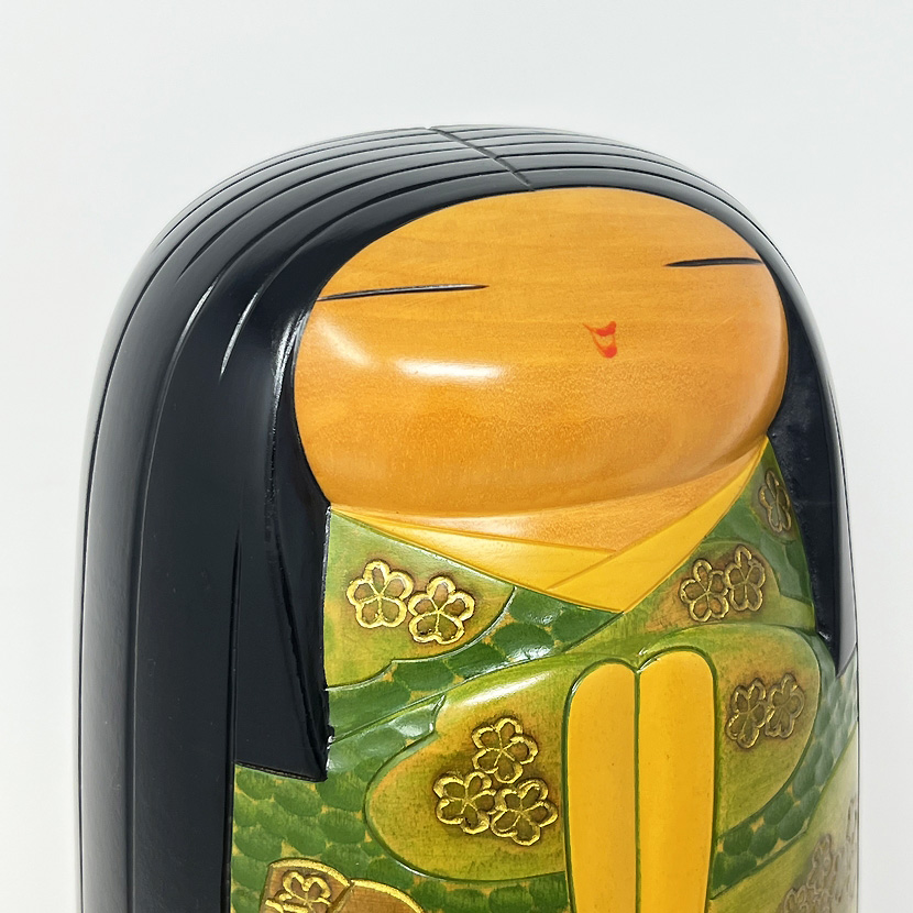 Pregiata kokeshi vintage da collezione “Ise” di Takashi Yoshida (27 cm) - immagine 10