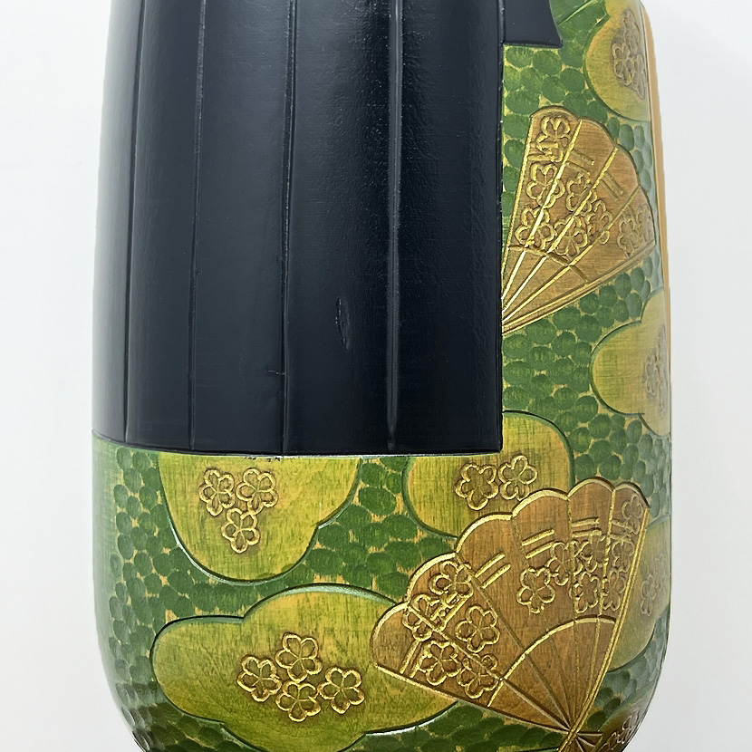 Pregiata kokeshi vintage da collezione “Ise” di Takashi Yoshida (27 cm) - immagine 13