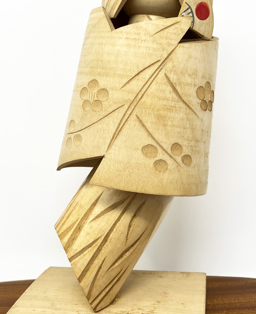 Premiata Kokeshi vintage - "Leone nello specchio" di Hajime Miyashita (25,5 cm) - immagine 8