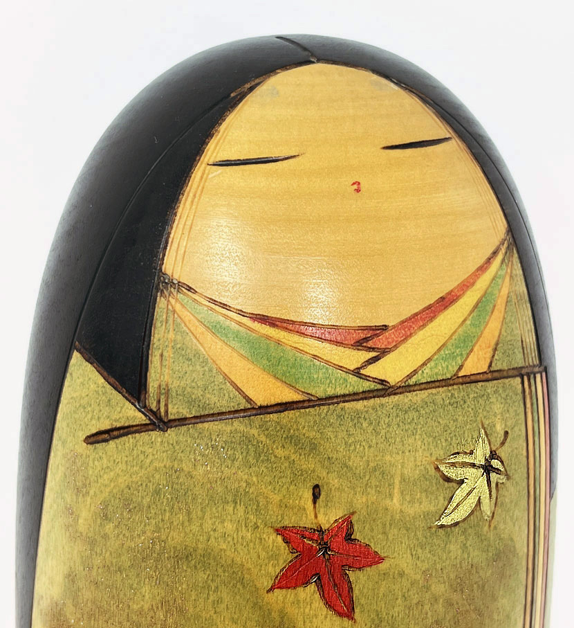 Rara kokeshi vintage “Azusa” (albero di azusa) di Tōa Sekiguchi - immagine 8