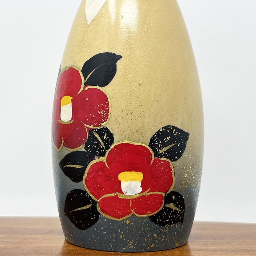 Rara kokeshi vintage "Tsubaki Musume"- "Fanciulla delle Camelie" di Ryoka Aoki - immagine 8