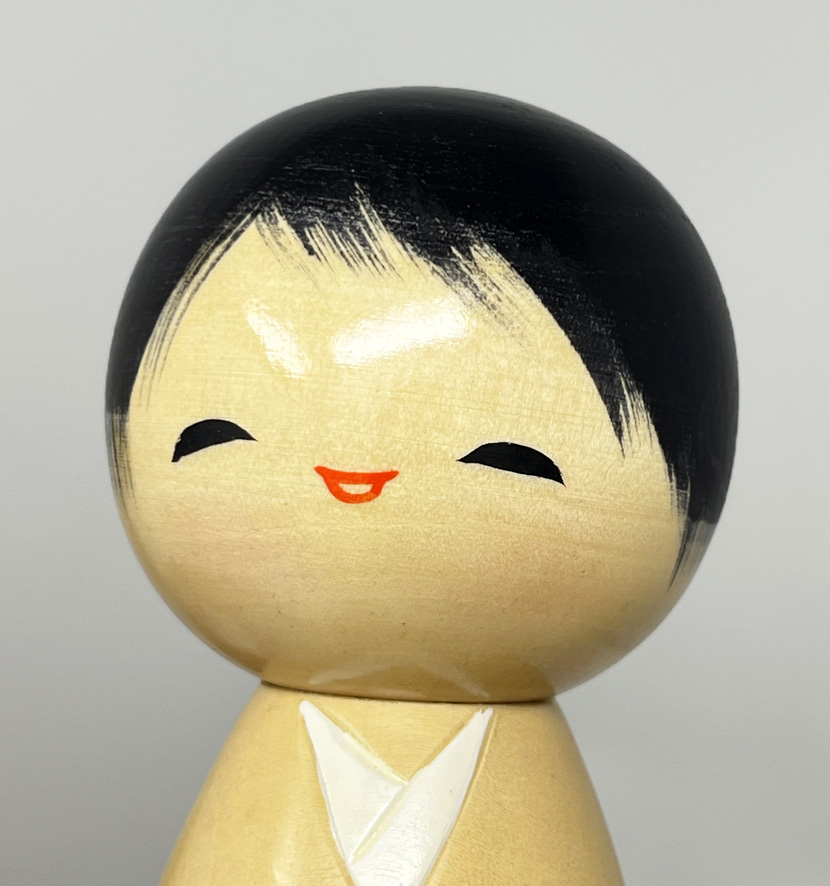 Rara kokeshi vintage "Tsubaki Musume"- "Fanciulla delle Camelie" di Ryoka Aoki - immagine 9