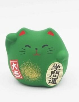 Gatto Portafortuna Maneki Neko Verde