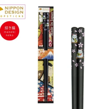 Bacchette giapponesi “Maneki Neko” – Made in Japan (22,5 cm)