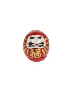 Daruma "Fuku" - "Buona Fortuna" rosso con packaging incluso (piccolo)