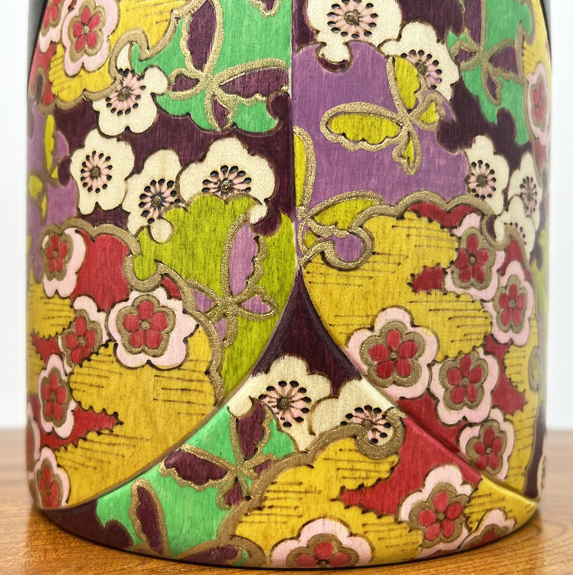 Esclusiva kokeshi "Zuikō" - "Luce di Buon Auspicio" di Fumio Tomidokoro - Pezzo unico - immagine 12