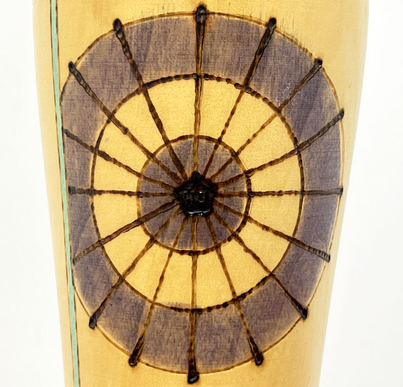 Esclusiva kokeshi vintage da collezione "Ame" - "Pioggia" di Sansaku Sekiguchi (32,5cm) - immagine 8